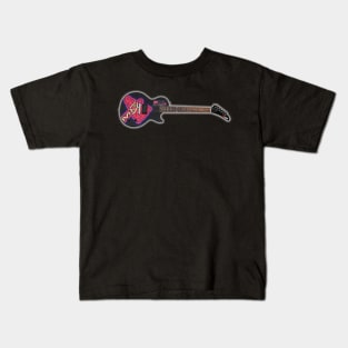WKLS 96 Rock Atlanta Tomahawk Braves Guitar Kids T-Shirt